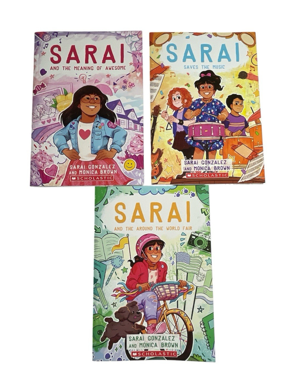 Elementary School Lot of 3 Books Sarai Series Saves The Music Awesome World Fair